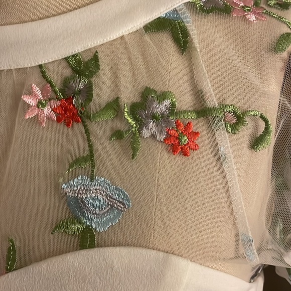 NWT Sweetheart Neckline White Fit & Flare Dress - Picture 7 of 8